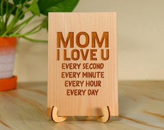 Mom I Love You - Every Day Mother's Day Card | Express Your Love to Mom | Personalized Gift for Mom | Thoughtful Mother's Day Card for Mom