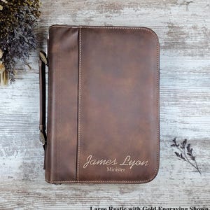 Personalized Bible Cover, Laser Engraved, Monogrammed Bible Cover, Baptism Gift, First Communion Gift, Religious gift, Custom Bible Cover image 9