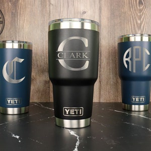 YETI Tumbler Personalized 30oz, 20oz, Engraved Custom YETI Rambler Tumbler, Insulated Travel Mug, Birthday Gift for Him, Boyfriend, Dad