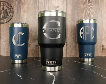 YETI Tumbler Personalized 30oz, 20oz, Engraved Custom YETI Rambler