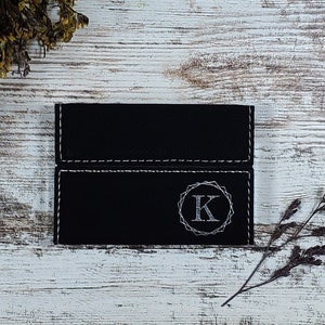 Business Card Holder, Personalized Business Card Holder, Leather Card Holder, Corporate Gift