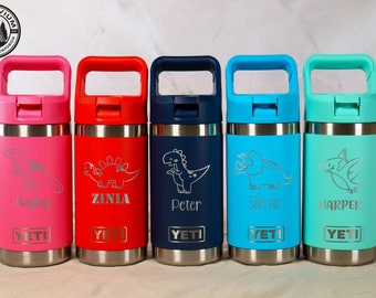 Personalized YETI Kids Rambler | Dinosaur Kids Tumbler | Custom YETI Kids Bottle | Custom Water Bottle | Personalized Kids Tumbler