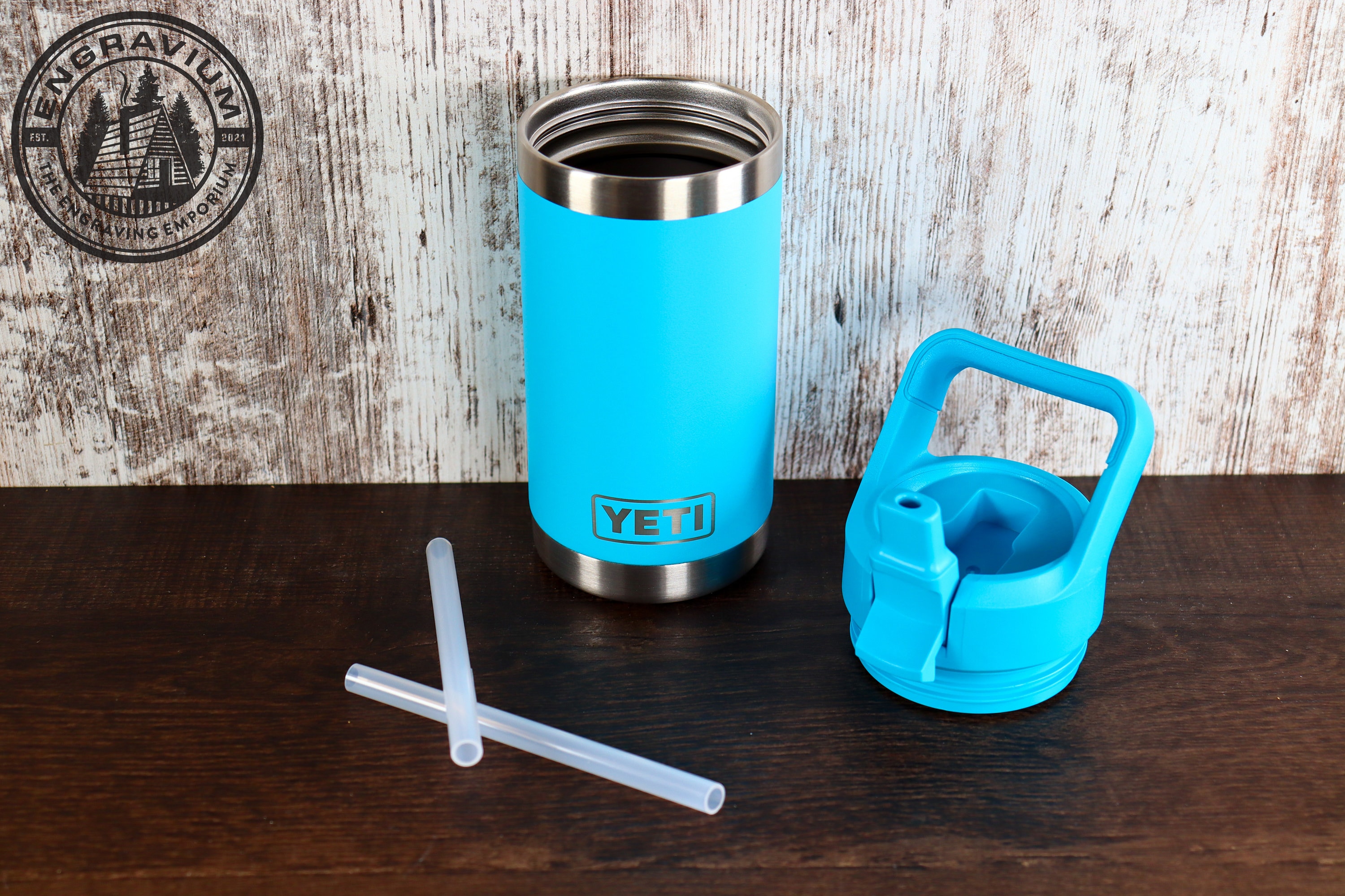 YETI Rambler Jr. 12 oz Reef Blue Double Wall Vacuum Insulated