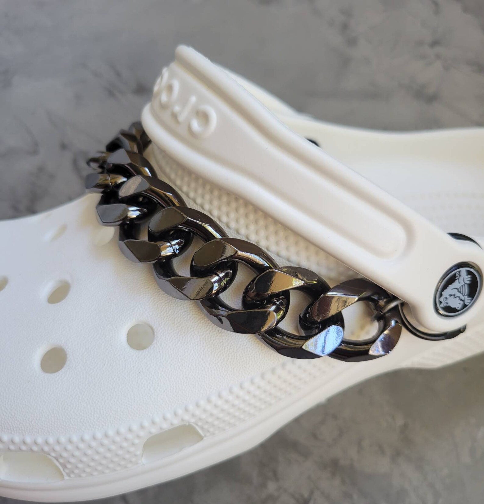 2 pcs Real Alloy Chains for Crocs Shoe Charm Silver Golden Etsy