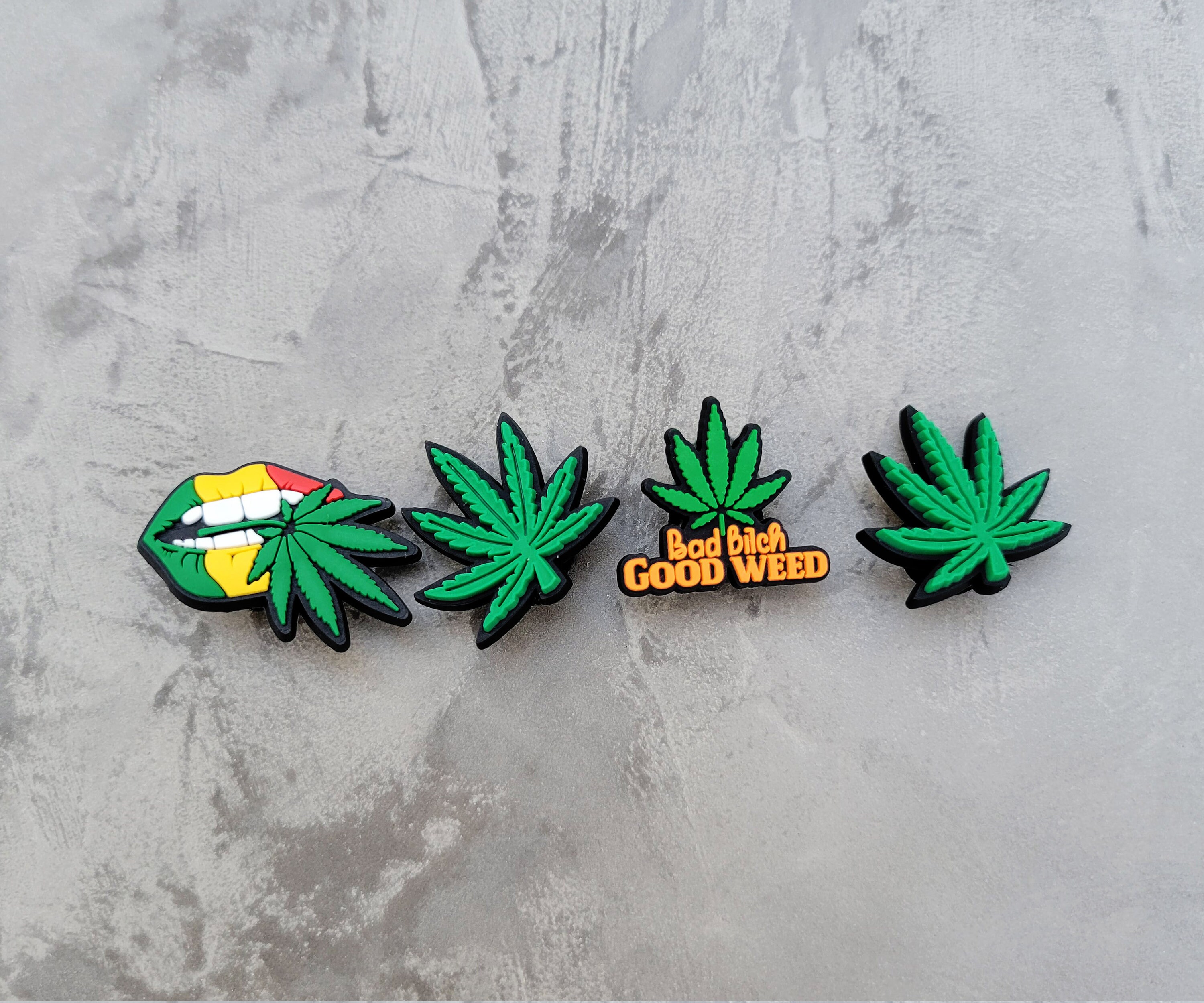 Marijuana Croc Charm Hemp Charm Button Plug for Shoes 4 Pc Set Etsy