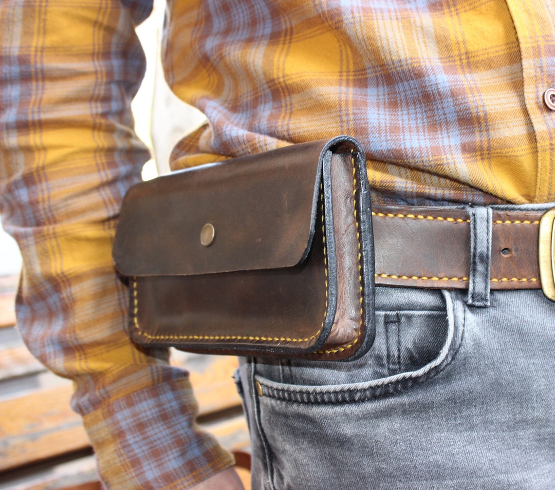 Leather Cell Phone Holsters, iPhone 14 Pro Holster, Smart Phone Case