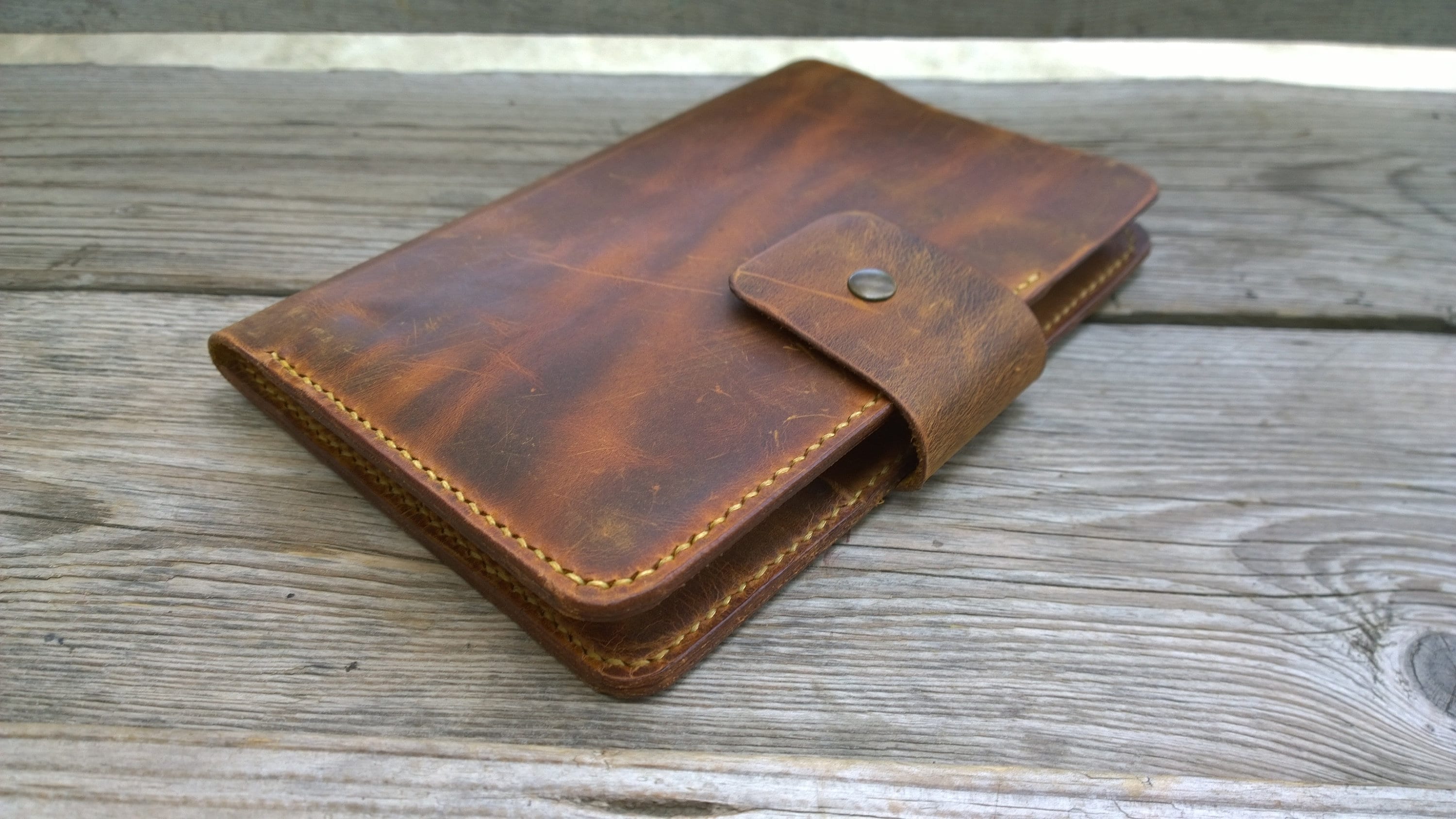 Brown Leather Journal Cover A5 Leather Notebook Cover Etsy UK