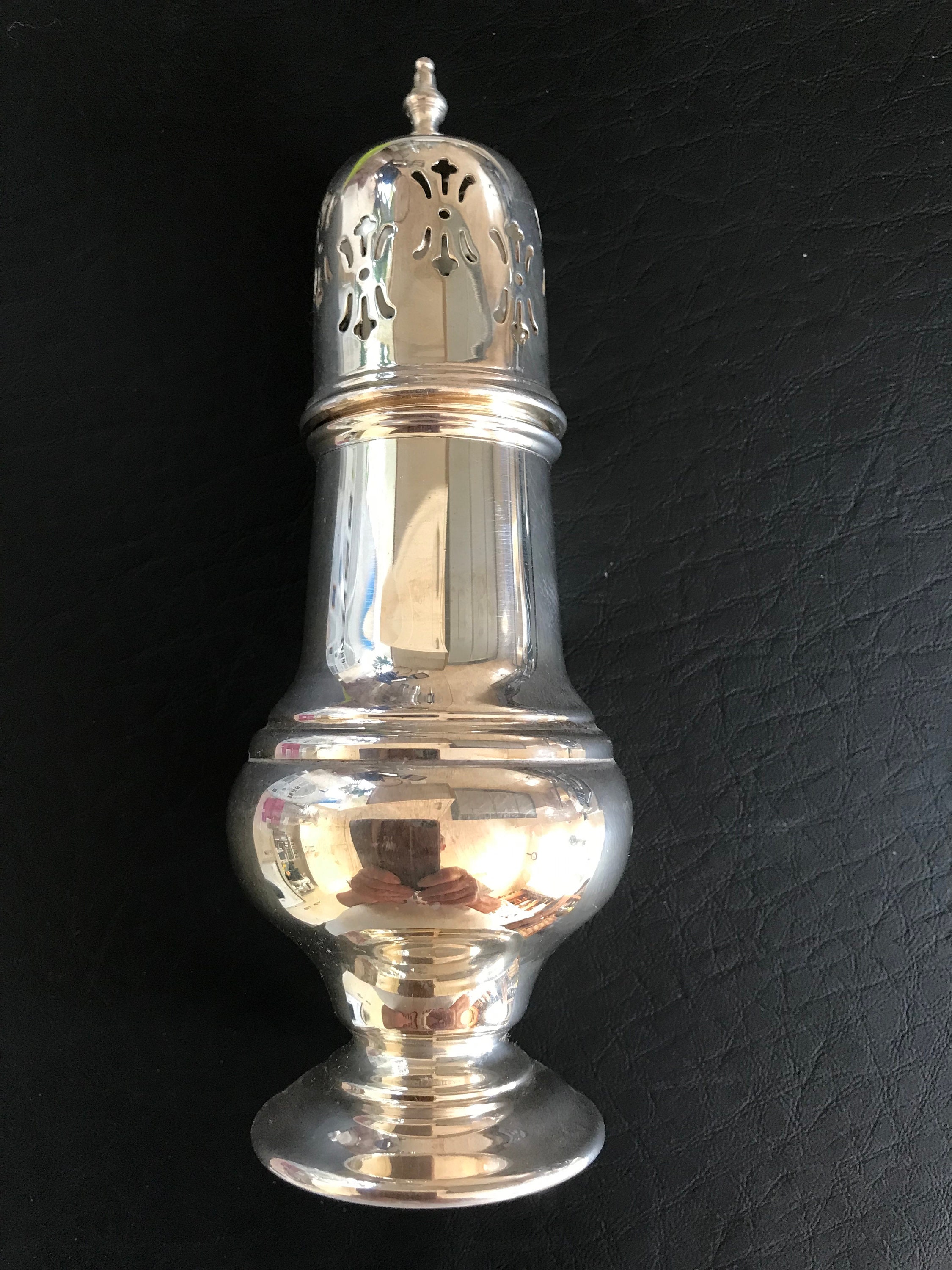 Vintage silver plated sugar shaker | Etsy