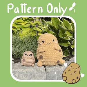 Positive Potato Amigurumi Crochet Pattern With Bonus Printables Digital  Download 