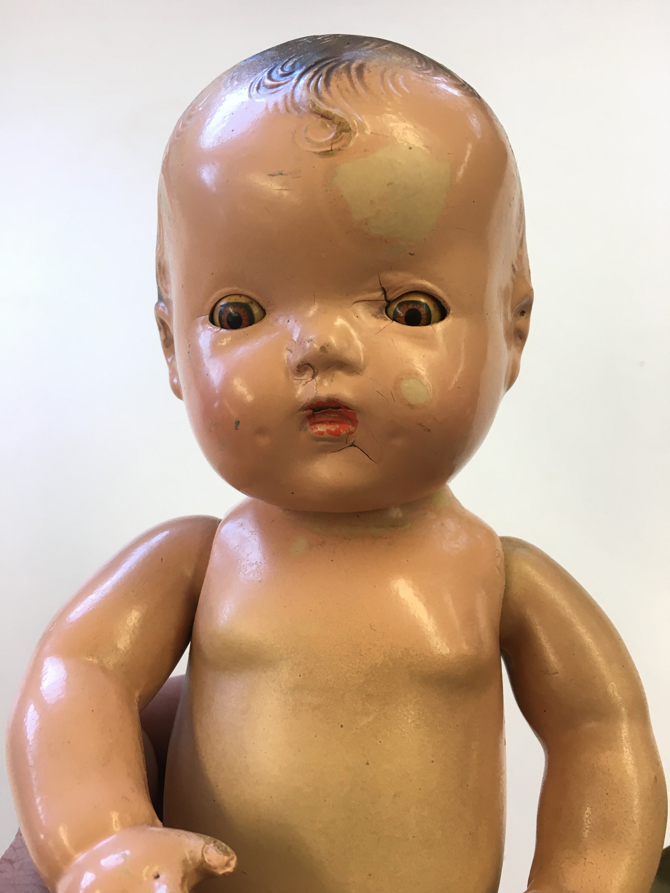 Antique Composition Baby Doll Eyes Open / Close ca. 1930s Etsy
