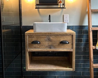 WINCHESTER Reclaimed Wood Bathroom Vanity Unit