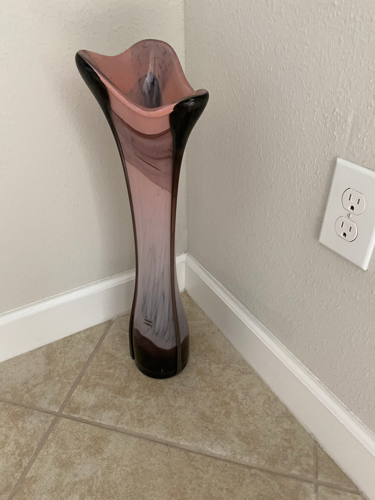 Corner flower arrangement vase Etsy