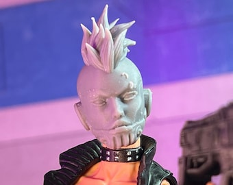 Ladytron Punk Rock Cyborg Store Exclusivo Escultura de cabeça impressa em 3D personalizada (inacabada, feita sob encomenda)