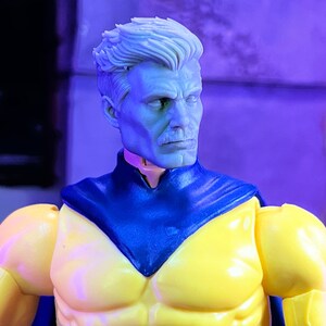 Omni Anti-Hero 3d Printed Head Sculpt for 7&quot; Figures (Unfinished, Made to Order)
