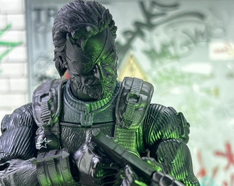 Punished Snake Agent Escultura de cabeça personalizada impressa em 3D (inacabada, feita sob encomenda)