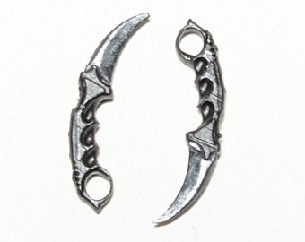 Karambit Knife Set 1:12 Toy Accessory (Unfinished, Made to Order)