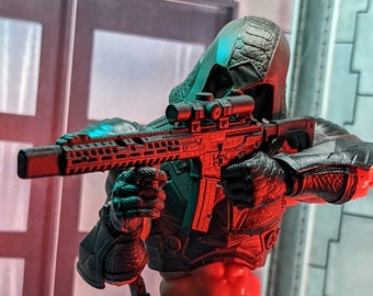 Sig Sauer Virtus Operator With LR Scope 1:12 or 1/18 Toy Accessory (Unfinished, Made to Order)