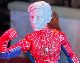 SP3 Spider Vigilante Symbiote Infection Stage 1 Rzeźba głowy wydrukowana w 3D (niedokończona, wykonana na zamówienie)