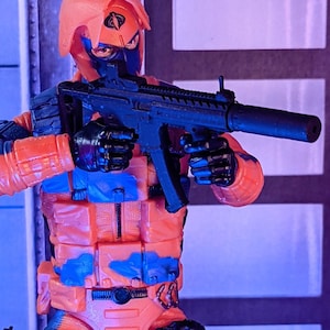 MPX-LVS CQC Suppressed with Collapsed Stock  1:12 Toy Accessory (Unfinished, Made to Order)