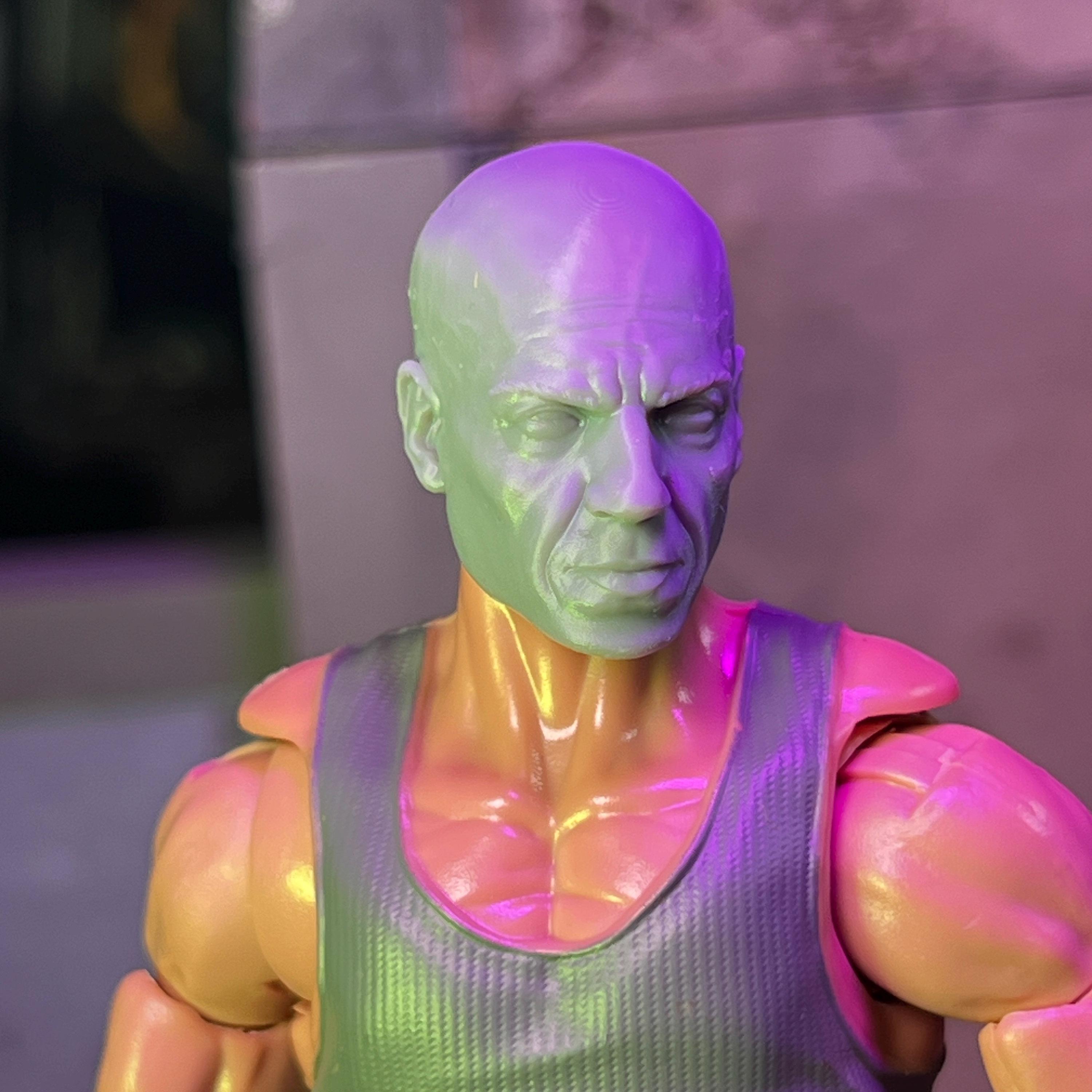 Fast Hero Dominic Custom 3D Printed Head Sculpt (unfinished, Made to ...