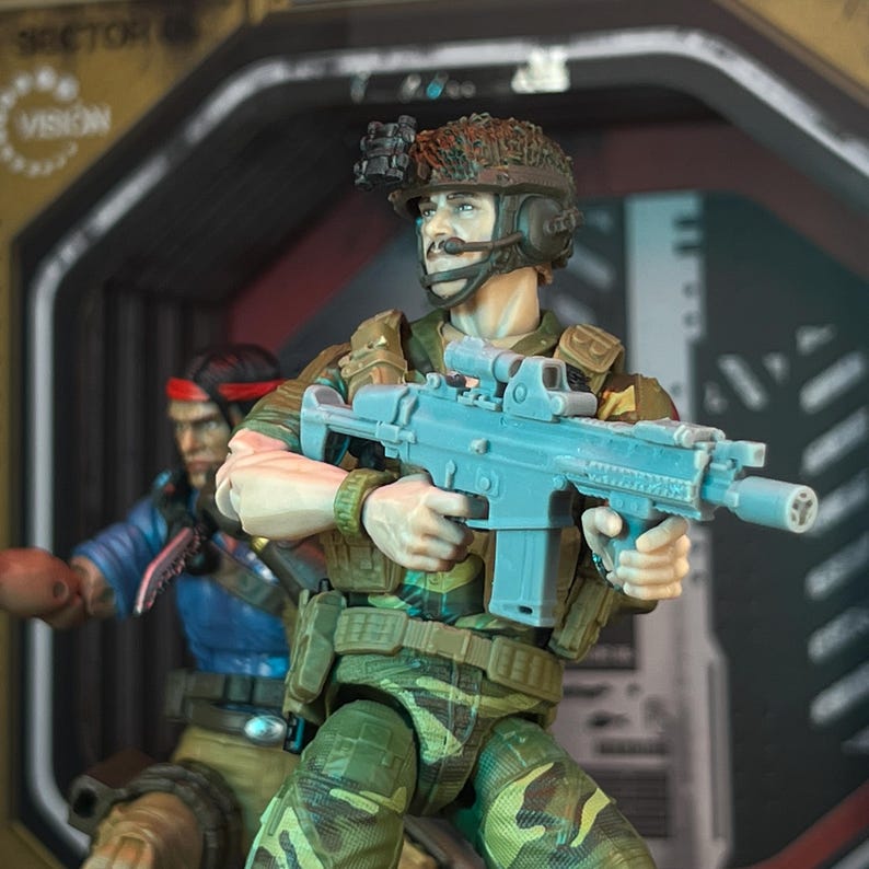 Scar H Commando LV Assault Rifle 1:12 or 1/18 Toy Accessory (Unfinished, Made to Order) image 2