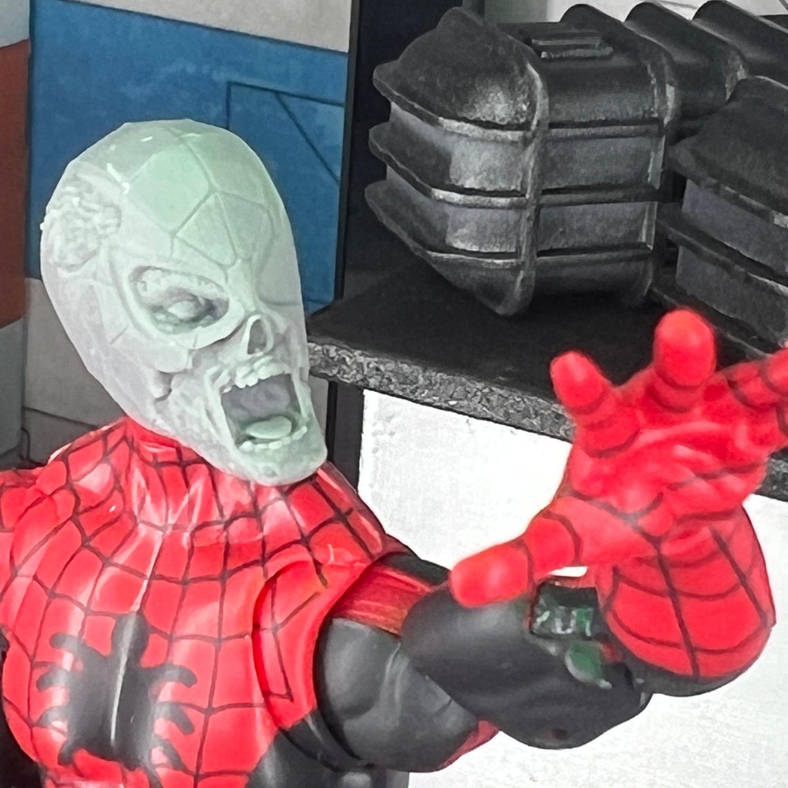 Zombie Spider Hero Custom 3D Printed Head Sculpt (unfinished, Made to ...