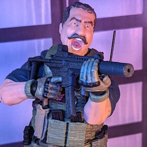 MPX-CQCS Suppressed with Extended Stock  1:12 Toy Accessory (Unfinished, Made to Order)