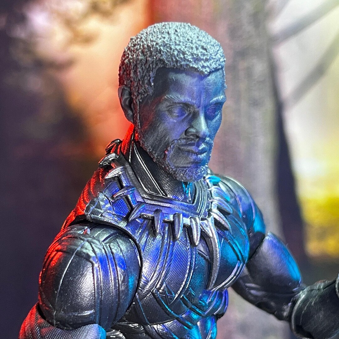 Honored Panther Prince Custom 3D Printed Head Sculpt (unfinished, Made ...