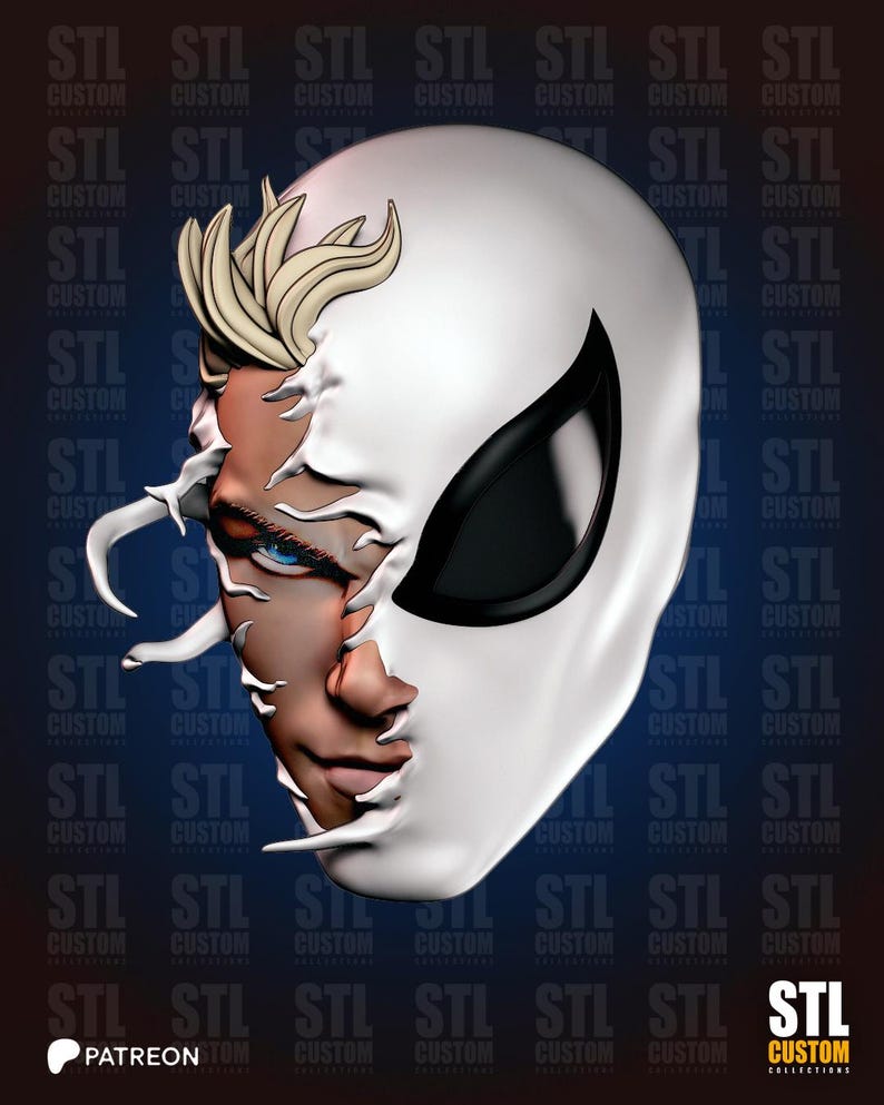 Anti Symbiote Healer - Transform- 3D File Custom Print- 3D Printed Head ...