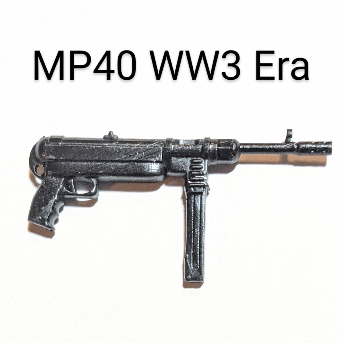 MP40 WW2 Era German SMG 1:12 Toy Accessory (unfinished, Made to