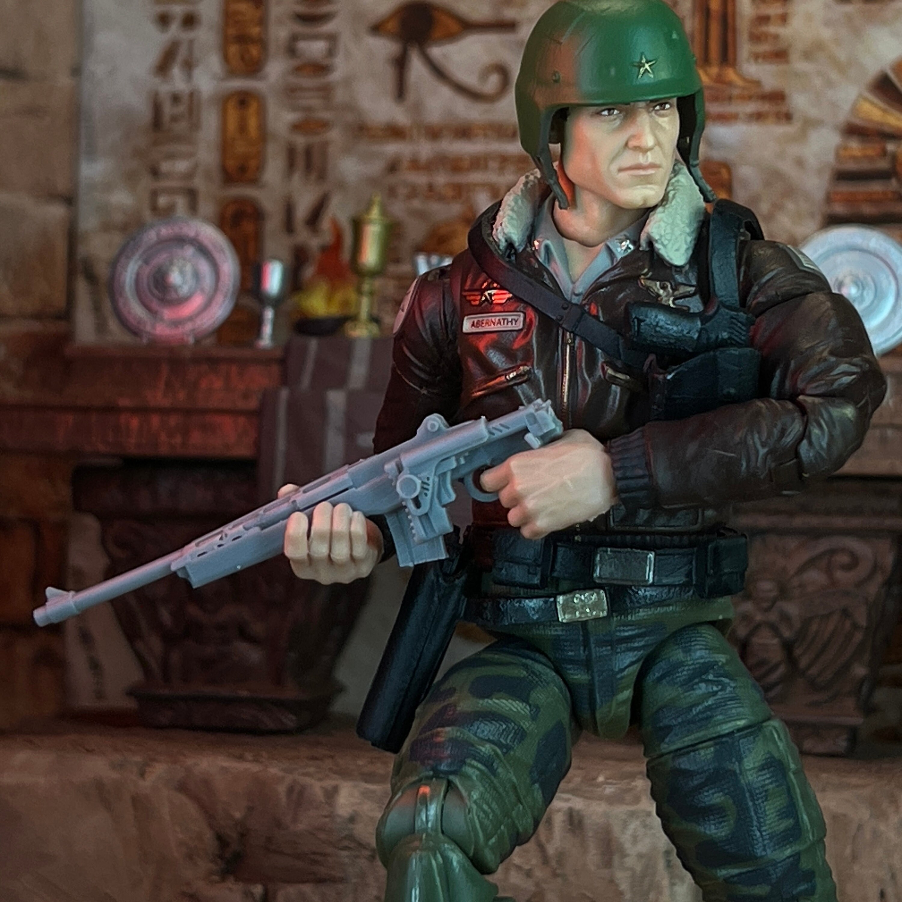 Mini 14 Tactical Folded Stock Rifle 1:12 Toy Accessory (Unfinished, Made to Order)