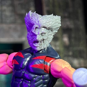 Unmasked Berserker Weapon 10 -DAMAGE- Head Sculpt (Unfinished, Made to Order)