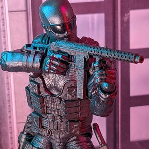 Tec 9x Suppressed With Brace/Foregrip Machine Pistol 1:12 Toy Accessory (Unfinished, Made to Order)
