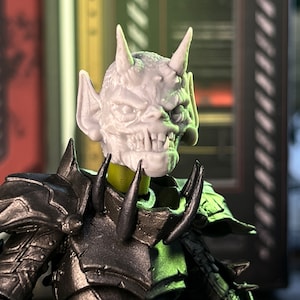 Mythic Legions Scale Deep Hollow Hobgoblin Head 3D Printed Head Sculpt (Unfinished, Made to Order)