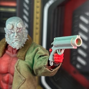 Comic Style Sainted Hand Canon Revolver 1:12 3D Print Toy Accessory (Unfinished, Made to Order)