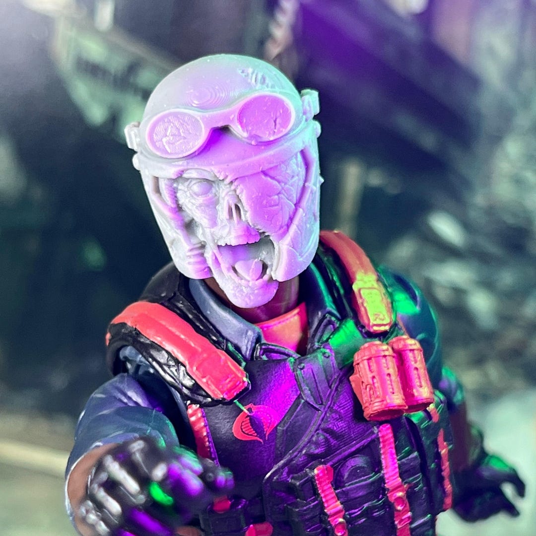 Snakebite Infantry Zombie Subject Alpha Custom 3D Printed Head Sculpt ...