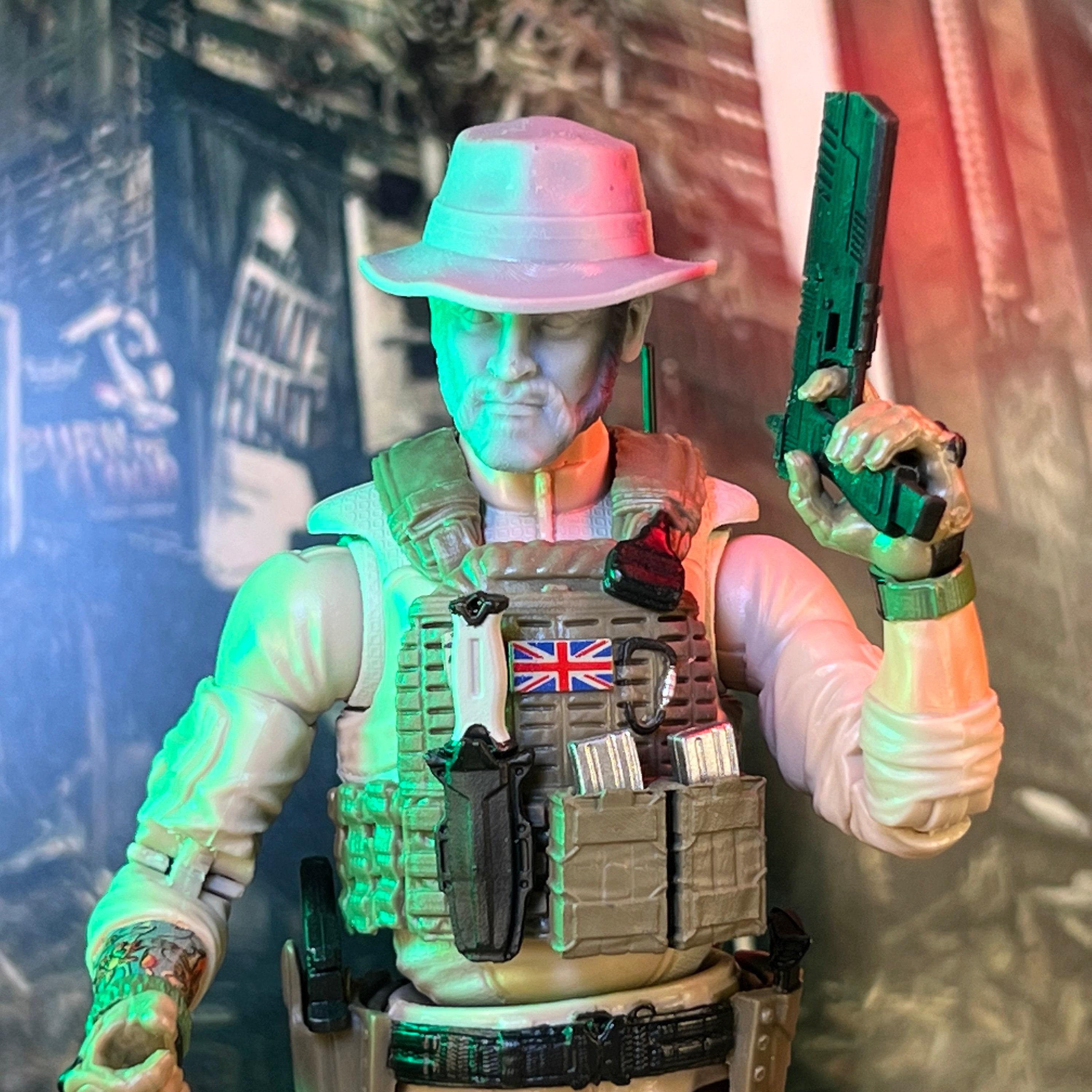 SAS Captain Jungle Ops Custom 3D Printed Head Sculpt (unfinished, Made ...