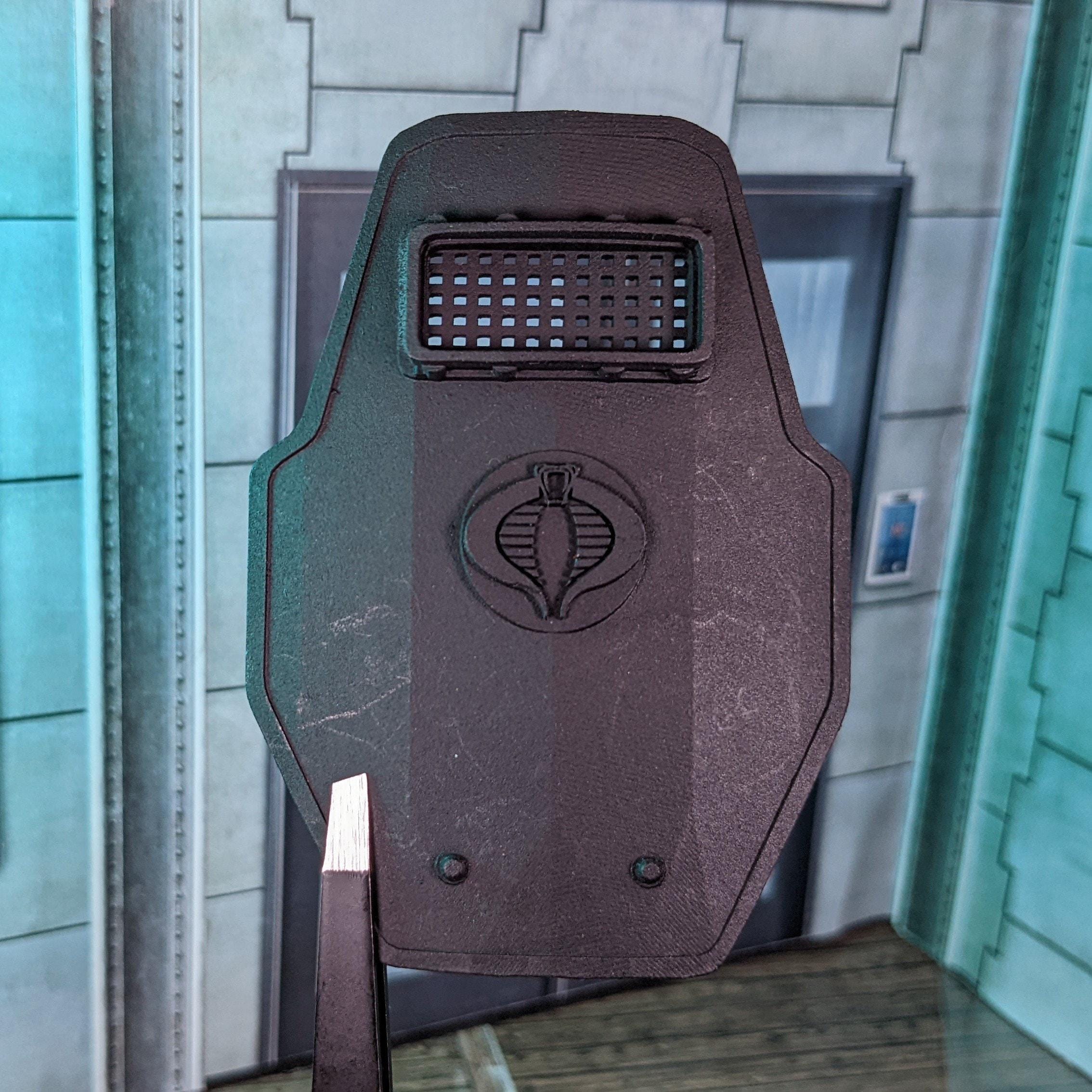 Riot Shield V2 With Tonfa/billy Club 1:12 Toy Accessory (unfinished ...