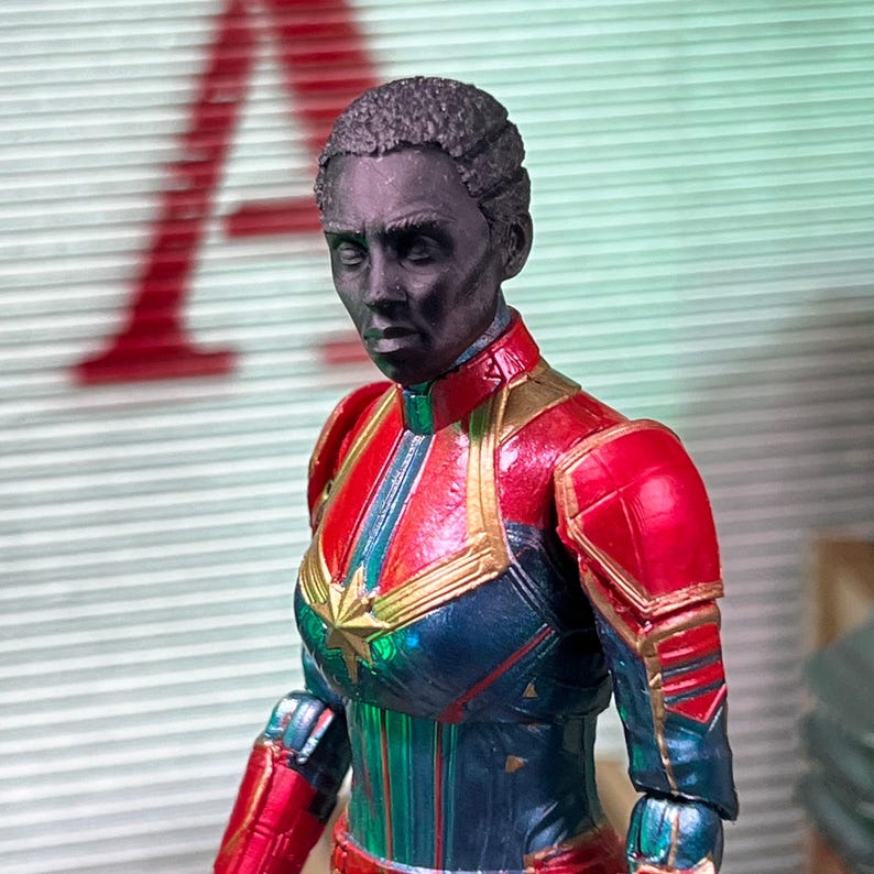 Captain Spectrum Custom 3D Printed Head Sculpt (unfinished, Made to ...
