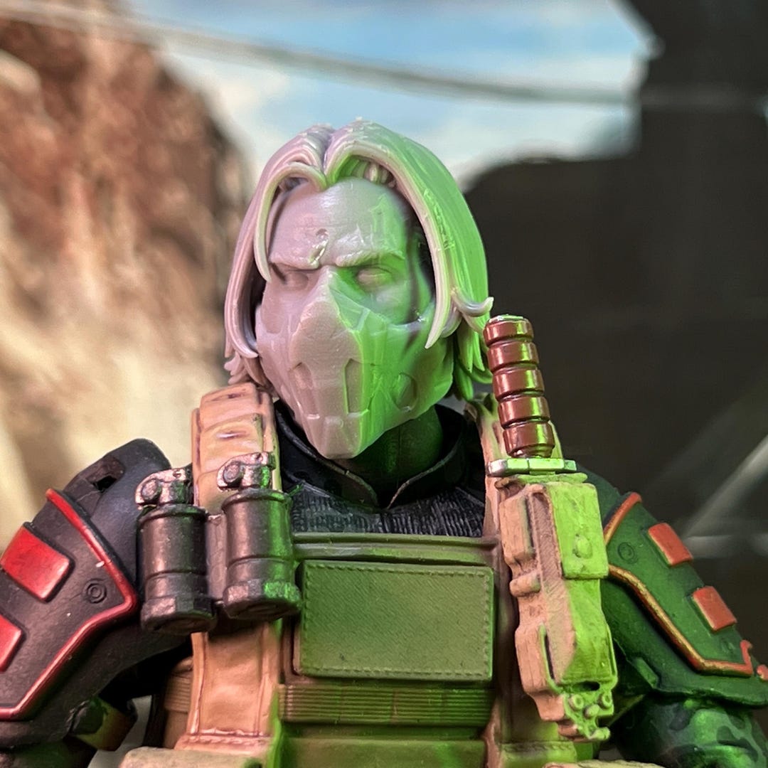 Doctor Rex Snakebite Doctor Rex 1:12 3D Printed Custom Head Sculpt (unfinished ...