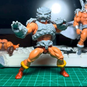 Kit de personaje premium Eternia Man de Mega CustomX, accesorio de juguete a escala MOTU Origins (impresión a pedido, sin terminar, cuerpo de la figura NO incluido)