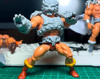 Mega CustomX Eternia Man Premium Charakter Kit MOTU Origins Scale Spielzeug Zubehör (Print on Demand, Unfertige, Figurenkörper NICHT enthalten)