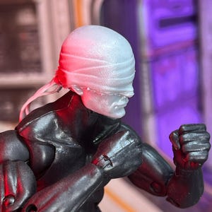 ブラックデビル、ストリート自警団カスタム 3D プリントヘッドスカルプト (未完成、オーダーメイド)