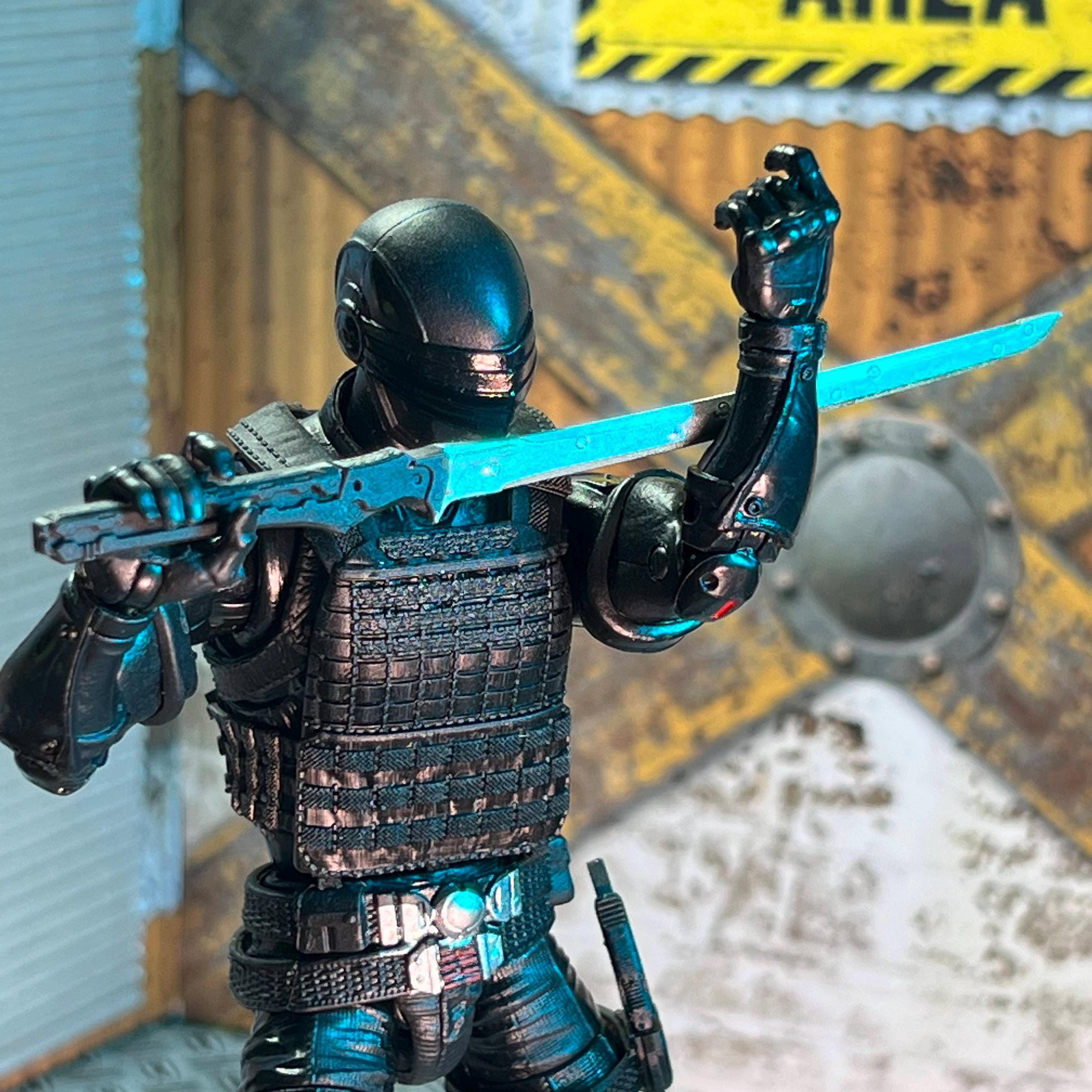 サイボーグ忍者刀 3D プリント武器アクセサリー (未完成、オーダー