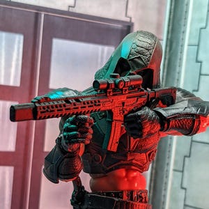 Sig Sauer Virtus Operator With LR Scope 1:12 or 1/18 Toy Accessory (Unfinished, Made to Order)