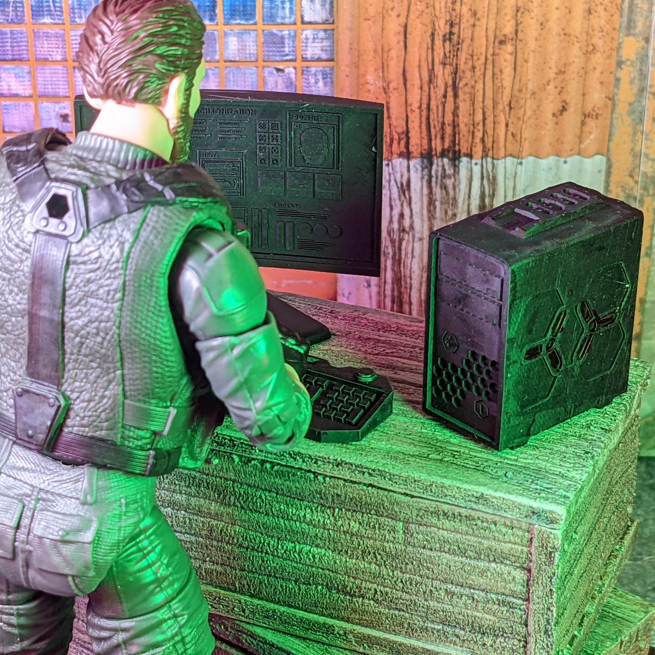 Super Science Computer Research Station Set of 3 1:12 Scale Toy ...