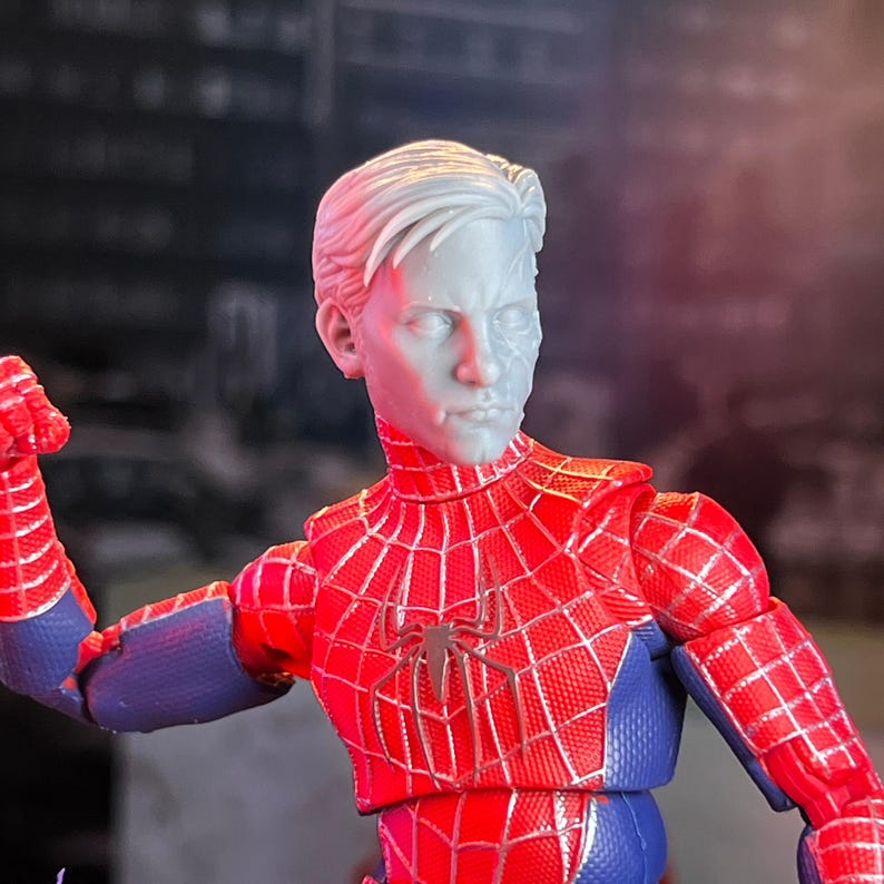 SP3 Spider Vigilante Symbiote Infection Stage 1 3D Printed Head Sculpt ...