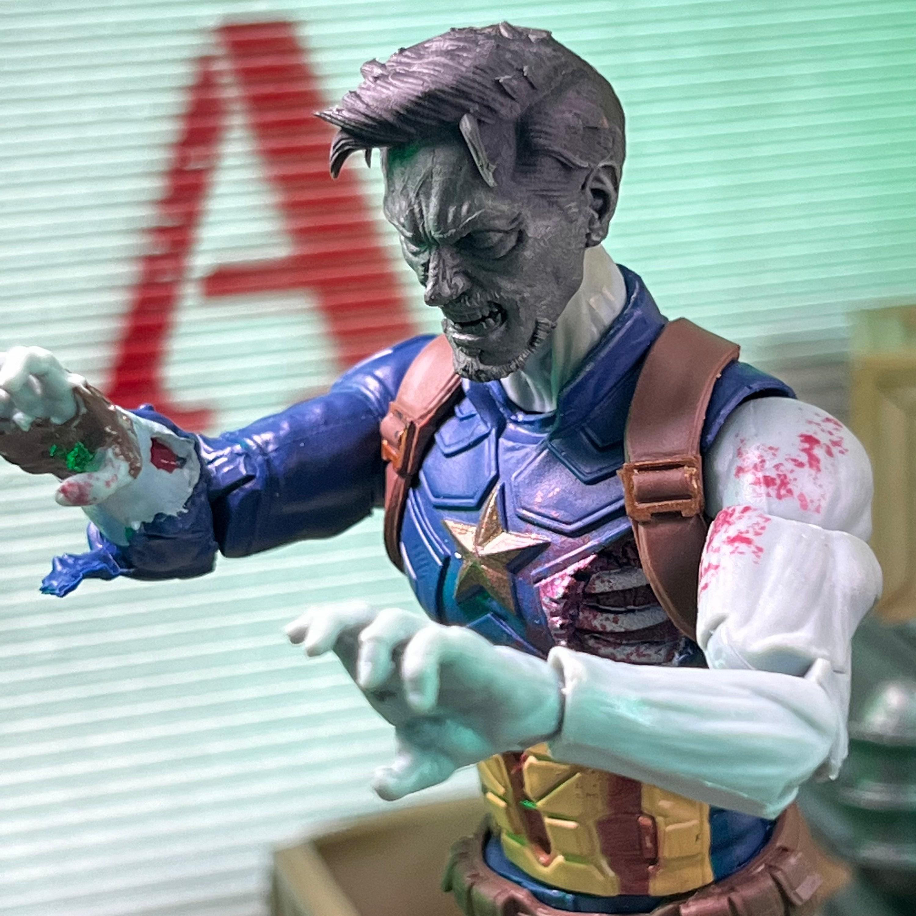 Zombie Billionaire Playboy Industrialist Unmasked Custom 3D Printed ...