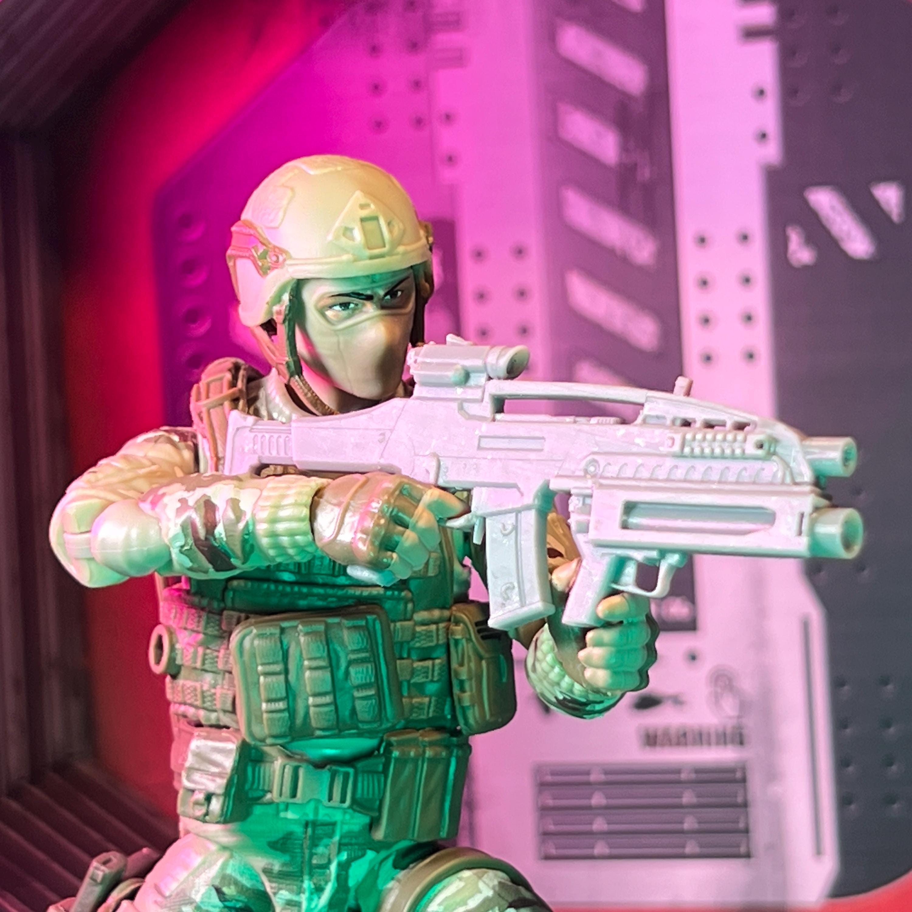 精巧1/3スケール　 ミニチュア　AR15　カモフラージュバージョン XM8 Gh-special Assault Rifle With M320 Grenade Launcher 1:12