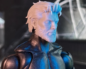 Bearded Spider Vilgiante 3D Printed Head Sculpt (Unfinished, Made to Order)